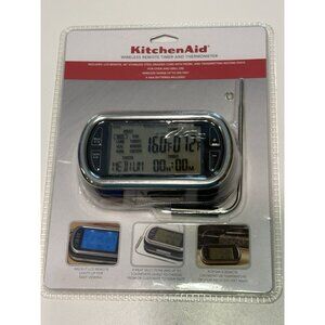 NEW - KitchenAid Wireless Remote Timer Oven Grill Thermometer Portable Remote